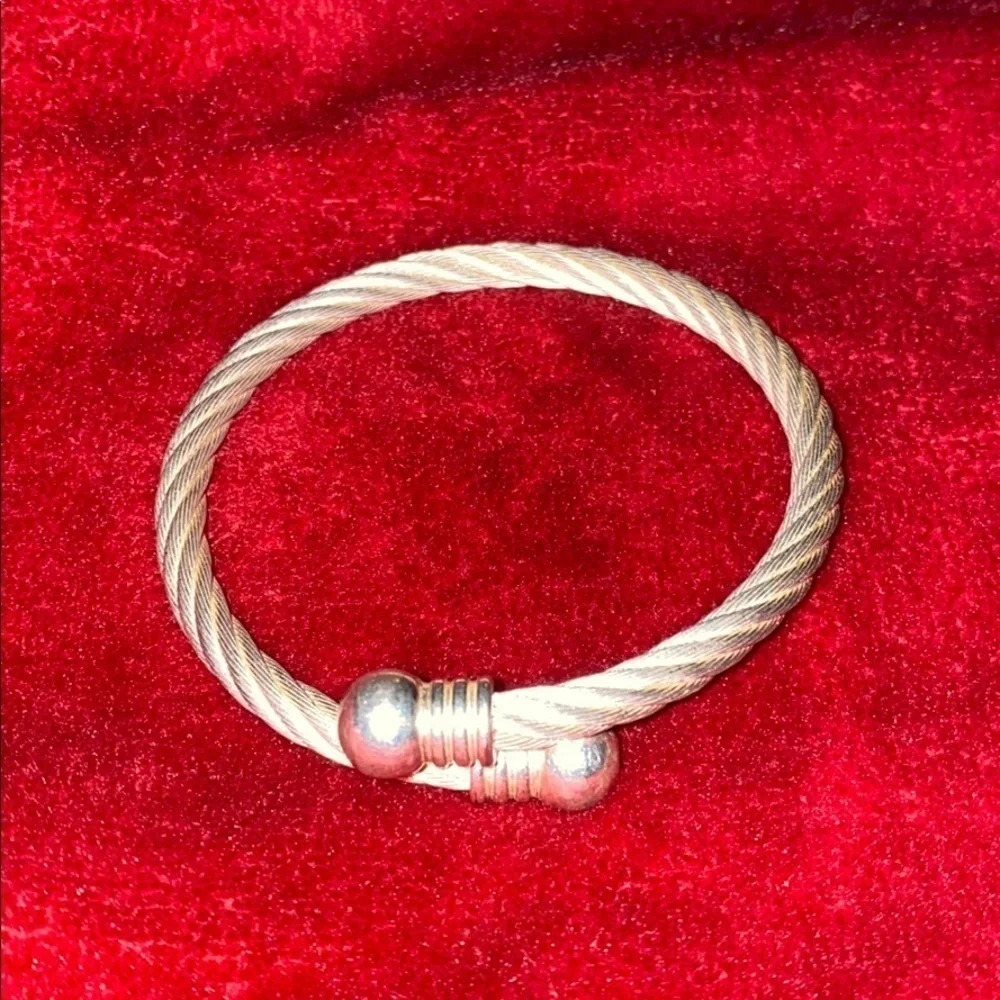 Silver  twisted bracelet